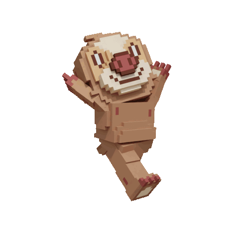 Sloooths voxel character pose